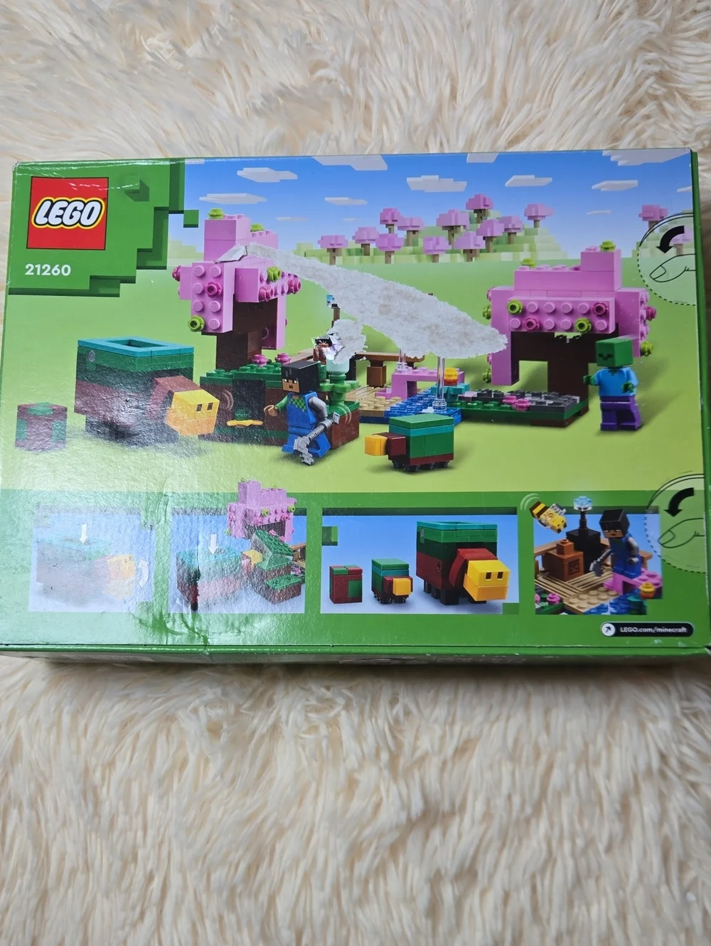 NEW LEGO Minecraft The Cherry Blossom Garden Kids Toy - Pink